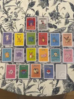 Pokemon Old Maid Japanese Complete Set Pikachu Gengar Bulbasaur - Image 1