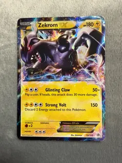 Pokemon Zekrom EX 52/113 Holo Rare Black & White Plasma Storm EN - Image 1