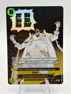 One Piece The Time Of Battle Zehahahahaha! OP16-116 R Alt Art English - Image 1