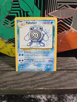 Pokemon TCG 1999 WOTC Base Set Trading Card -- Poliwhirl 38/102 - Image 1