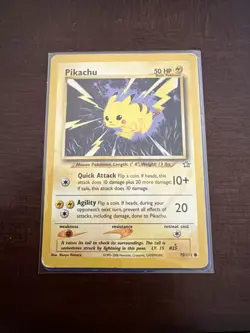Pokemon Pikachu 70/111 Neo Genesis Vintage Regular Card NM - Image 1