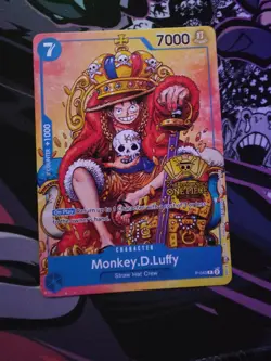 Monkey.D.Luffy (2nd Anniversary Stamped Promo) P-043 One Piece Promotion Cards - Image 1