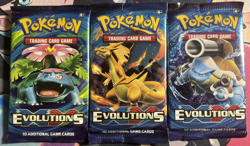 Pokemon XY Evolutions Sealed Booster Packs - 3 Pack Bundle - Image 1