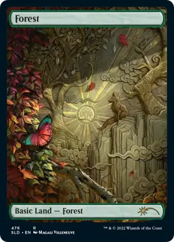 MTG Foil - Forest (476) - 476 / NM / English - Image 1