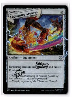 Lightning Greaves (Pool Party Foil) 382 Secret Lair Drop Series SLD Foil NM - Image 1