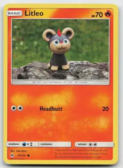 Pokemon Litleo Common Forbidden Light 18/131 Lightly Played - Image 2