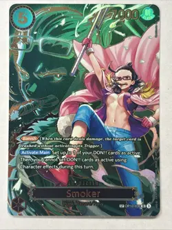 One Piece Smoker OP10-030 Super Rare Foil Punk Hazard Navy 7000 HP SP Banish - Image 1