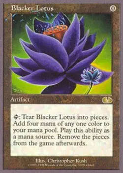 MTG magic cards 1x Blacker Lotus Unglued Light Play, English - Image 1