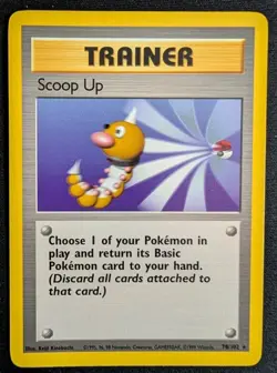 SCOOP UP 78/102 BASE SET UNLIMITED Rare Pokemon NM - Image 1