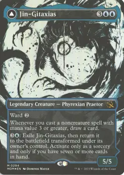 MTG Jin-Gitaxias *Foil* Showcase (294) Mythic March of the Machine 2023 NM - Image 1