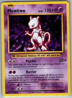 Mewtwo - 51/108 (Cracked Ice Holo) Holo Deck Exclusives - Pokemon Card - NM - Image 1