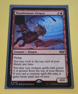 MTG - Thundermane Dragon - Tarkir: Dragonstorm Commander - Image 1