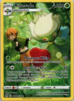 Roserade Holo Ultra Rare SWSH11: Lost Origin Trainer Gallery TG02/TG30 NM - Image 1