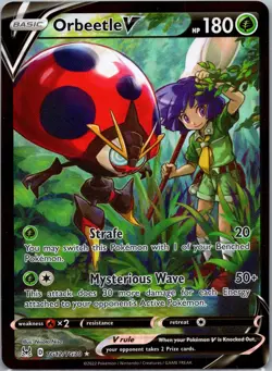 Orbeetle V Holo Ultra Rare SWSH11: Lost Origin Trainer Gallery TG12/TG30 NM - Image 1