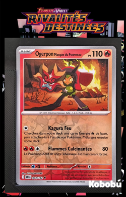 Carte Pokemon Ogerpon 044/182 Reverse EV10 Rivalites Destinees DRI - Image 1