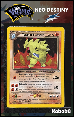 Carte Pokemon Tyranocif obscur 11/105 Edition 2 Ed 2 Neo Destiny Wizards FR 2 - Image 1