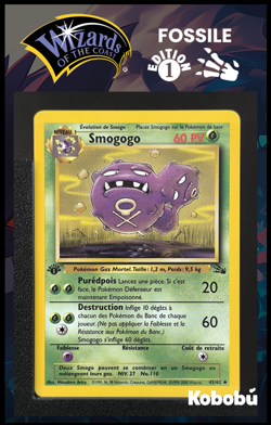 Carte Pokemon Smogogo 45/62 Edition 1 Ed 1 Fossile Wizards - Image 1