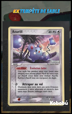 Carte Pokemon Azurill 31/100 Ex Tempete De Sable TDS Bloc EX FR 3 - Image 1