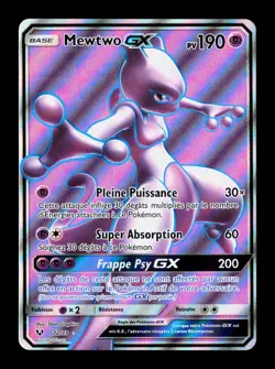 Carte Pokemon Mewtwo GX 72/73 Legendes Brillantes Soleil & Lune - Image 1