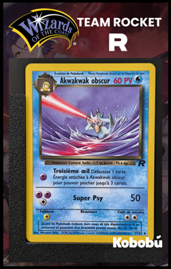 Carte Pokemon Akwakwak Obscur 37/82 Edition 2 Team Rocket Wizards 3 - Image 1