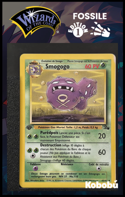 Carte Pokemon Smogogo 45/62 Edition 1 Ed 1 Fossile Wizards 2 - Image 1