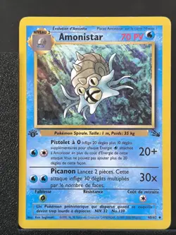 Carte Pokemon Amonistar 40/62 Edition 1 Ed 1 Fossile Wizards 3 - Image 2