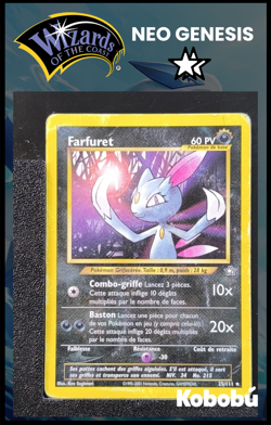 Carte Pokemon Farfuret 25/111 Unlimited Ed 2 Neo Genesis Wizards 2 - Image 1