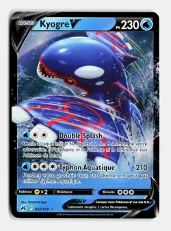 Carte Pokemon Kyogre V 037/159 EB12.5 Zenith Supreme Epee et Bouclier 2 - Image 1