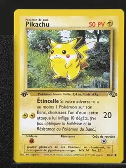 Carte Pokemon Pikachu 60/64 Edition 1 Ed 1 Jungle Wizards 2 - Image 2
