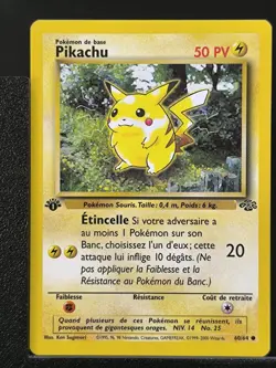 Carte Pokemon Pikachu 60/64 Edition 1 Ed 1 Jungle Wizards 3 - Image 2
