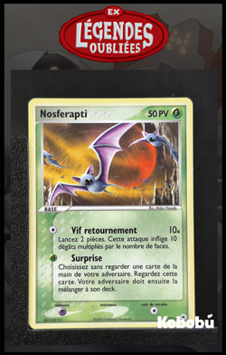 Carte Pokemon Nosferapti 83/101 Ex Legendes Oubliees Bloc EX FR 6 - Image 1