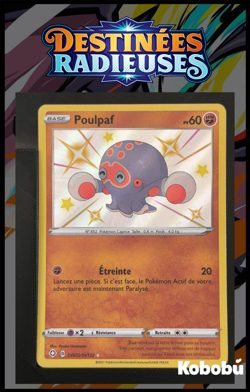 Carte Pokemon Poulpaf SV072/SV122 EB4.5 Destinees Radieuses Epee et Bouclier - Image 1