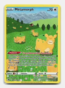 Carte Pokemon Metamorph GG22/GG70 EB12.5 Zenith Supreme Epee et Bouclier - Image 1