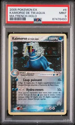 Carte Pokemon Kaimorse 6/95 PSA 9 Holographique EX Tatm Team Aqua Team Magma - Image 1