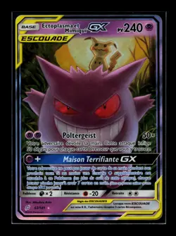 Carte Pokemon Ectoplasma et Mimiqui GX 53/181 SL9 Duo De Choc Soleil & Lune FRA - Image 1