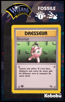 Carte Pokemon Recyclage 61/62 Edition 1 Ed 1 Fossile Wizards 2 - Image 1
