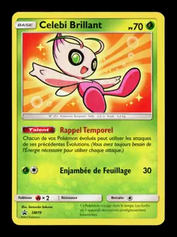 Carte Pokemon Celebi Brillant SM79 FR Promo Soleil Et Lune - Image 1