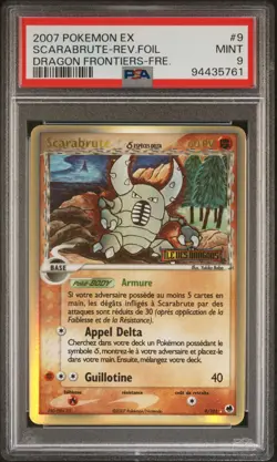Carte Pokemon Scarabrute 9/101 PSA 9 Reverse Stamp POP 5 EX Ile Des Dragons IDD - Image 1
