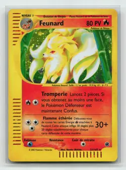Carte Pokemon Feunard 21/165 Holographique Expedition Wizards FR - Image 1