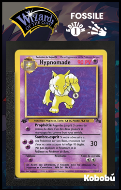 Carte Pokemon Hypnomade 23/62 Edition 1 Ed 1 Fossile Wizards - Image 1