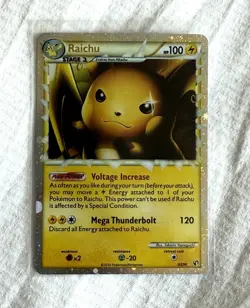 Pokemon Raichu Prime Holo: Heartgold Soulsilver Undaunted Ultra Rare 83/90 - Image 1