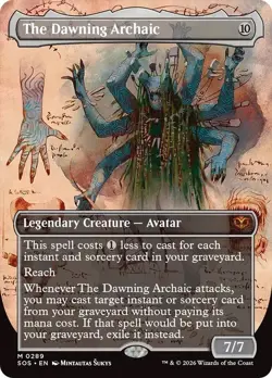 The Dawning Archaic Borderless Secrets of Strixhaven NM MTG - Image 1