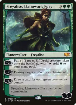 MTG Freyalise, Llanowar's Fury - 43 / English / Moderately Played - Image 1