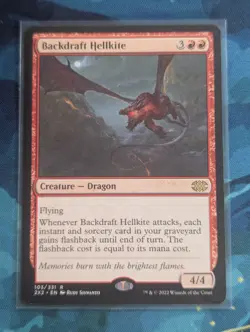 MTG Backdraft Hellkite - NM - Double Masters - Image 1