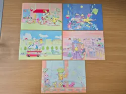 Pokemon Postcard set of 5 Keiko Fukuyama 2000 Japan Pikachu & Friends Project - Image 1