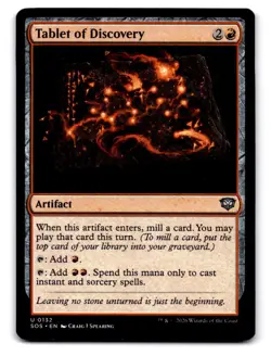 Tablet of Discovery 132 Uncommon Secrets of Strixhaven Magic: The Gathering NM - Image 1