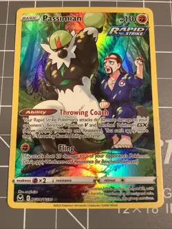 Pokemon TCG Passimian Rapid Strike Card Throwing Coach Ability TG08/TG30 - Image 1