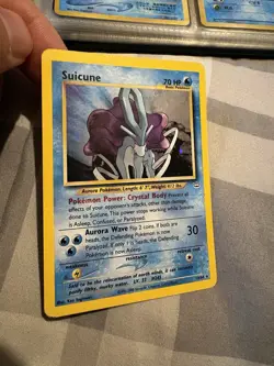Pokemon TCG WOTC Suicune Holo Rare Card 14/64 Neo Revelation Slight Crease - Image 1