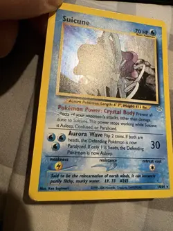 Pokemon TCG WOTC Suicune Holo Rare Card 14/64 Neo Revelation Slight Crease - Image 2