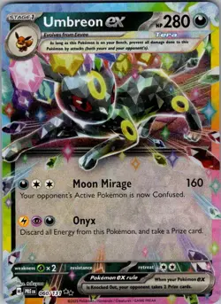 Umbreon ex Prismatic Evolutions 060/131 Holo Double Rare Pokemon Near Mint - Image 1